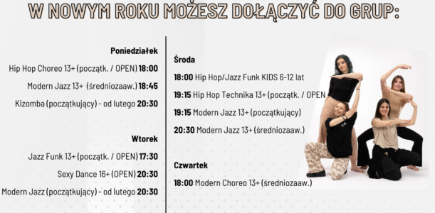 Noworoczny nabór do grup