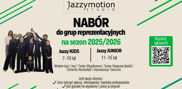 ⭐ Nabór do grup reprezentacyjnych Jazzymotion Studio ⭐