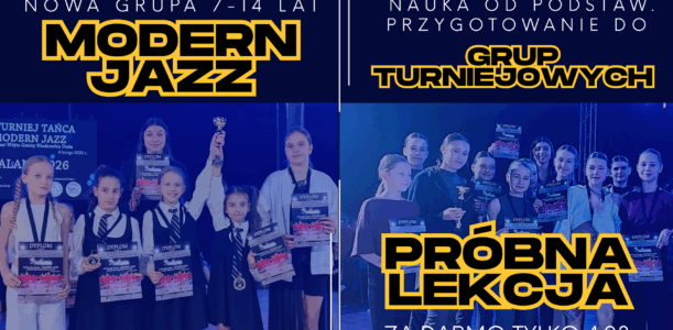 Nowa grupa Modern Jazz 7+ – nabór od podstaw (środy 17:30)