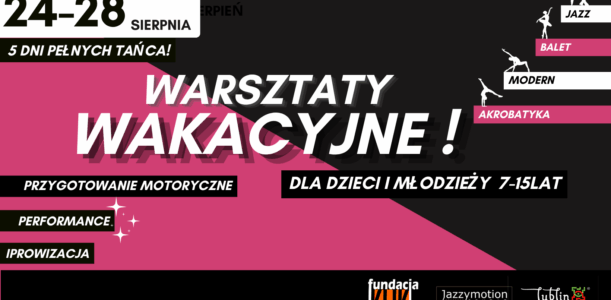 Warsztaty taneczne dla dzieci i młodzieży!